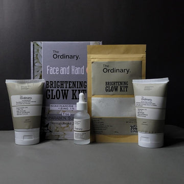 The Ordinary Brightening Glow Kit – Complete Face & Hand Skincare Set with Cleanser, Serum, Scrub & Brightening Mask